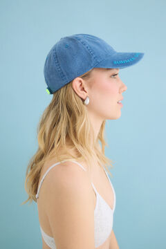 Womensecret Gorra algodón ajustable azul azul
