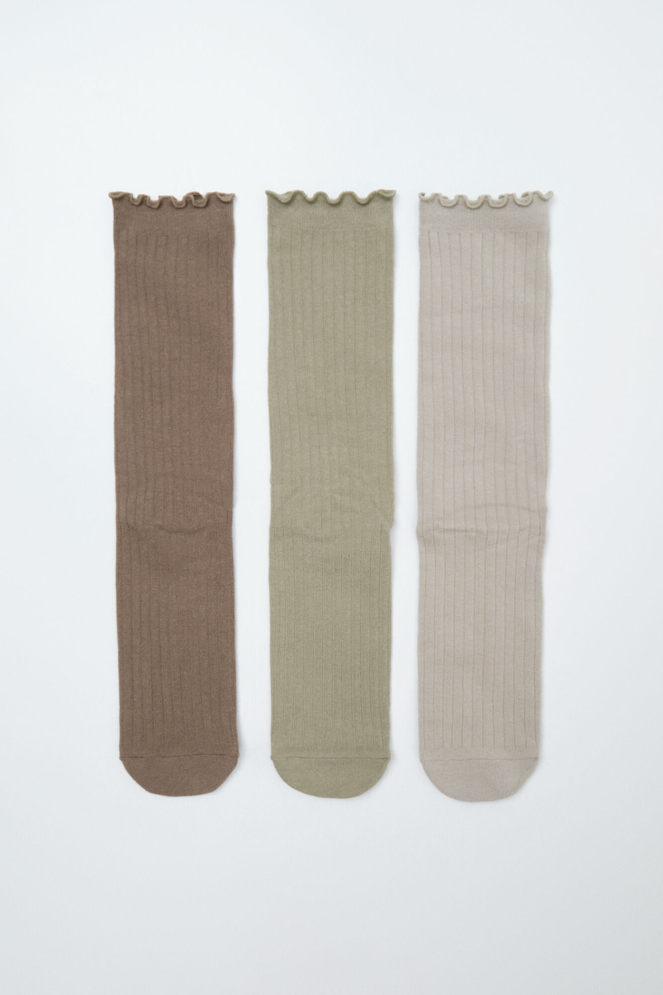 Women'secret Pack 3 calcetines largos verdes lurex