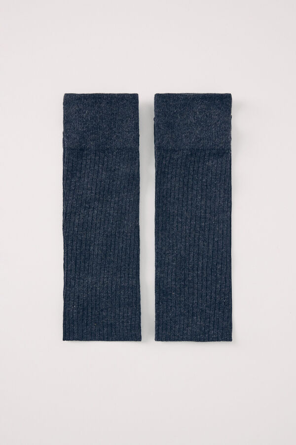 Womensecret Calcetines largos gris textura gris