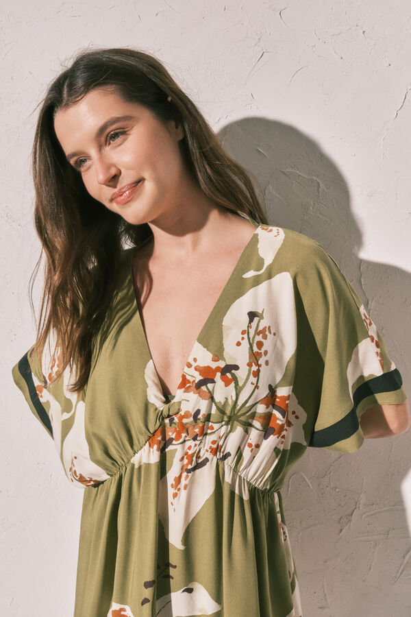 Women'secret Playera de dormir corta estampada estampado