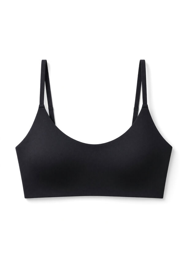Women'secret GODDESS brasier top foam microfibra negro negro