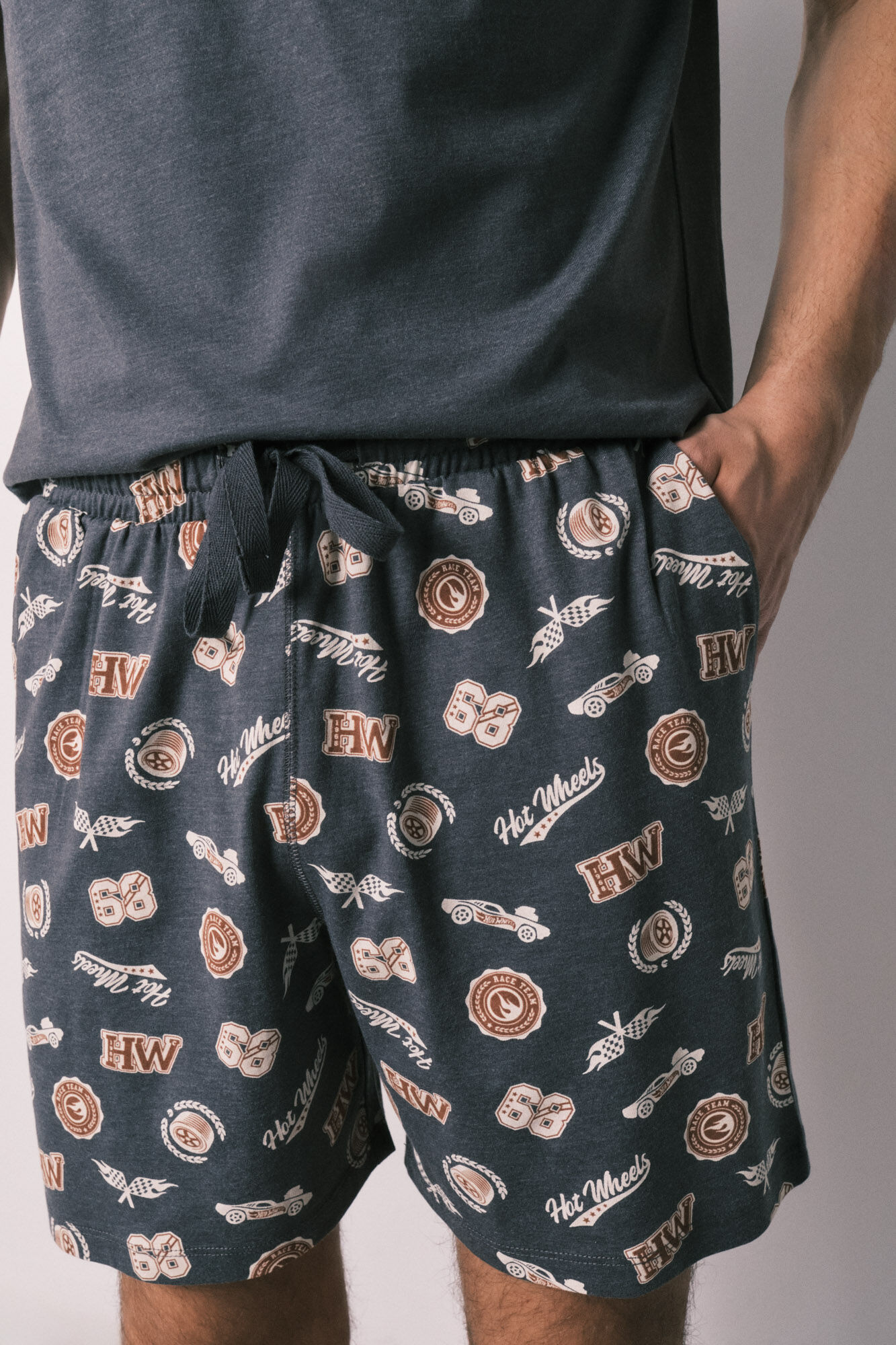 Women'secret Pijama corta de hombre de algod&oacute;n Hotwheels