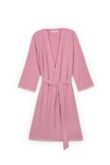 Women'secret Bata midi con cintur&oacute;n rosa rosa