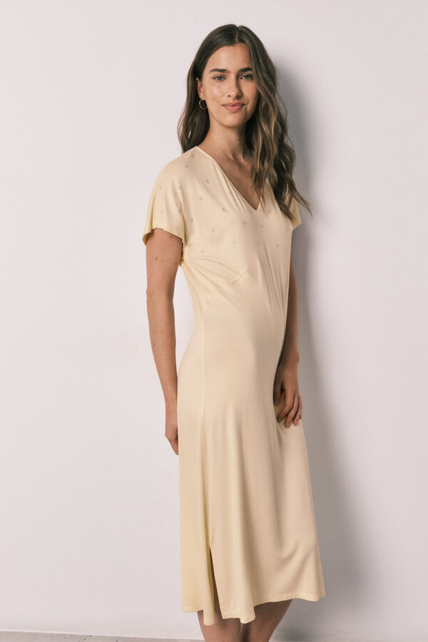 Women'secret Camis&oacute;n corto amarillo amarillo