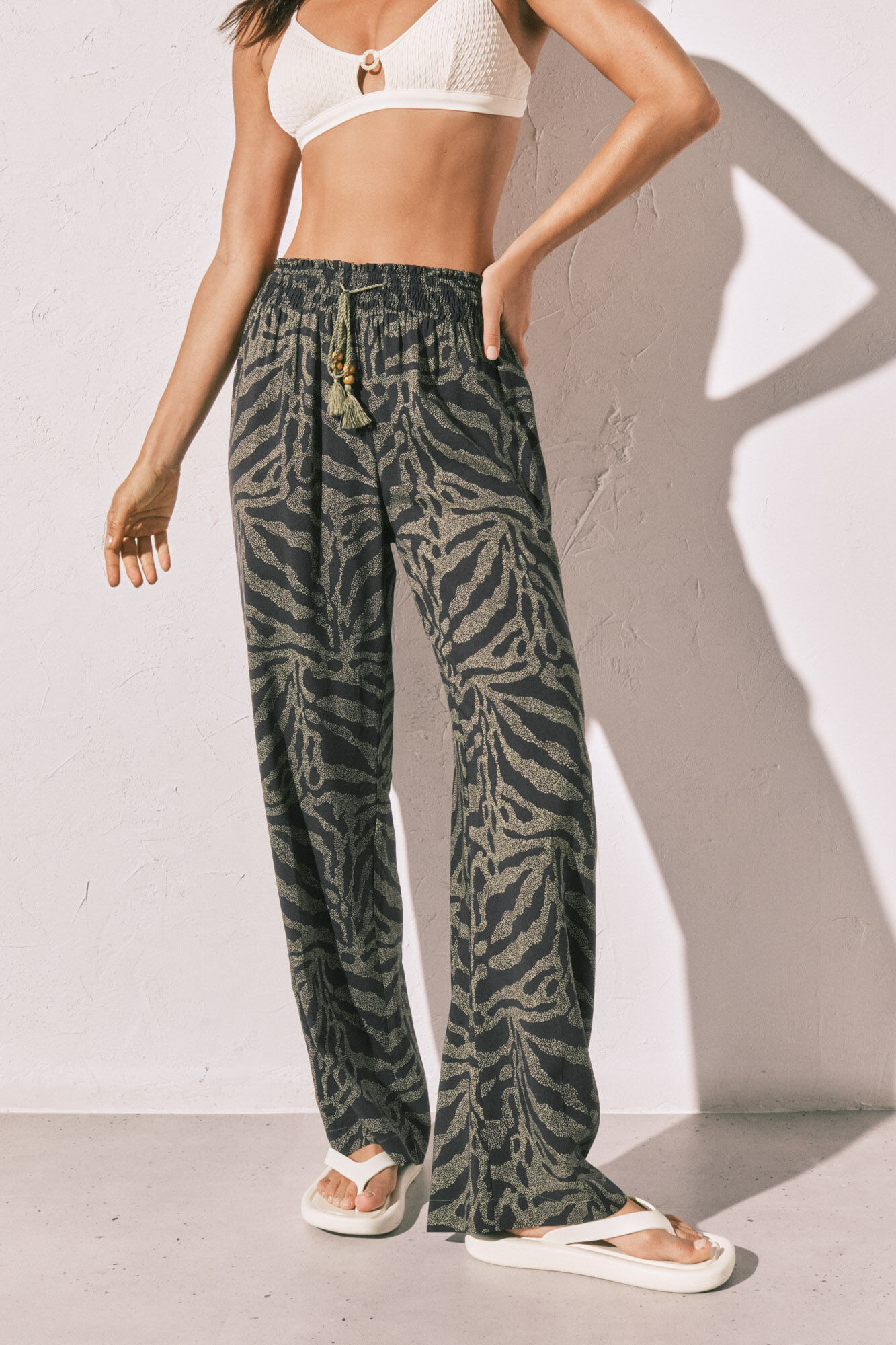 Women'secret Pantal&oacute;n largo estampado animal