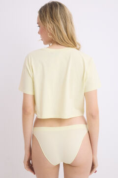Womensecret Braga clásica seamless amarillo amarillo