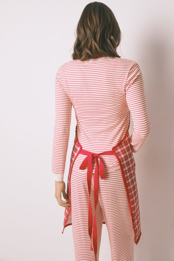 Women'secret Delantal a cuadros de Snoopy estampado