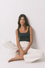 Women'secret Body de encaje con estampado animal gris gris