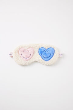 Womensecret Antifaz para dormir borreguito Smiley marfil