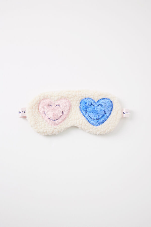 Womensecret Antifaz para dormir borreguito Smiley marfil