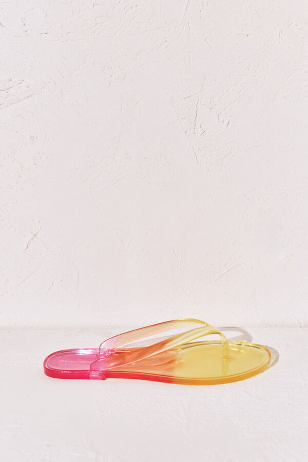 Women'secret Chanclas transparentes rosa rosa