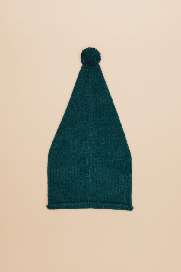Womensecret Gorro con pompón verde