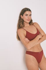 Womensecret Panty sin costuras tanga púrpura