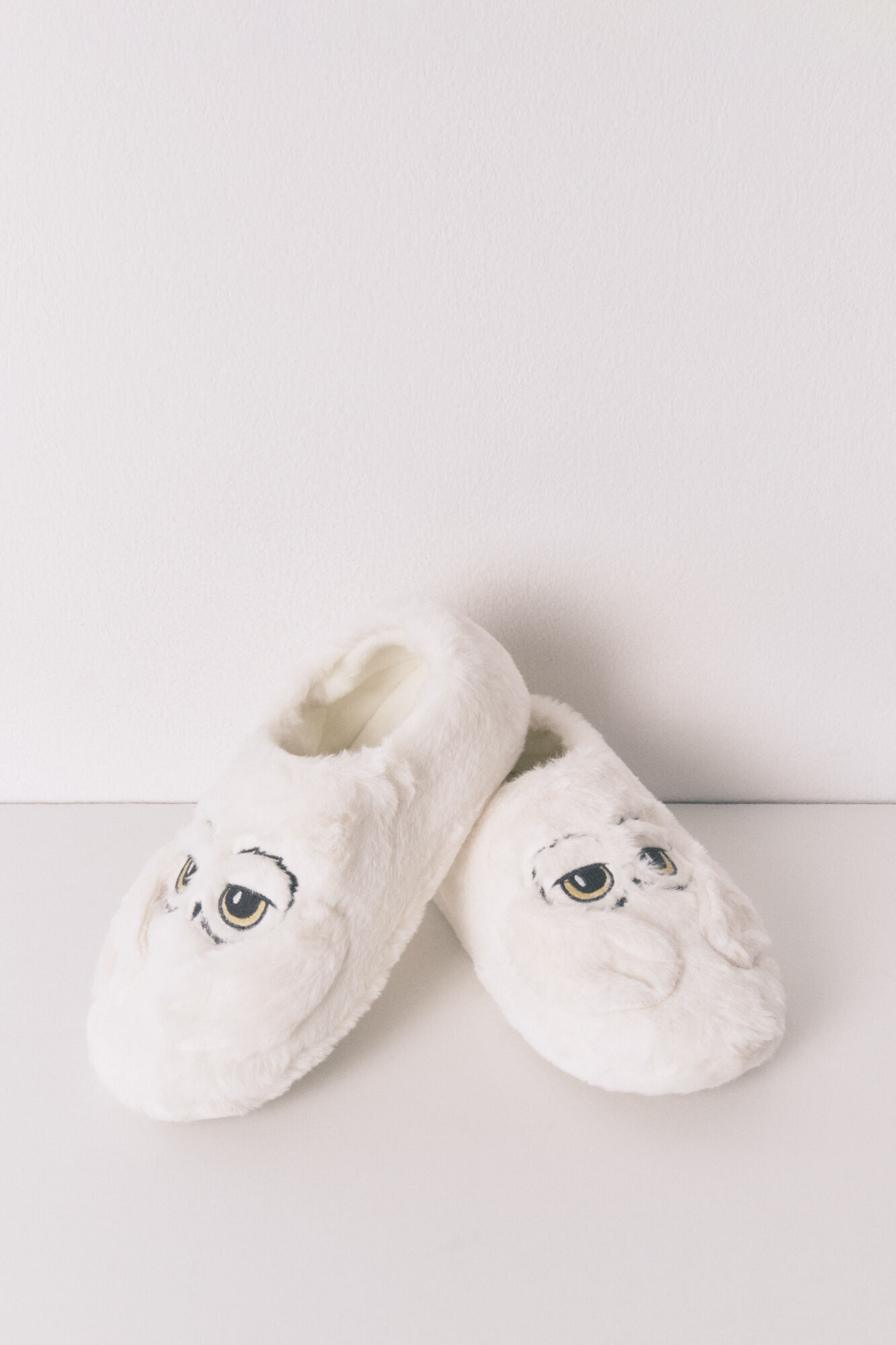 Women'secret Pantuflas blancas "Hedwig" 3D