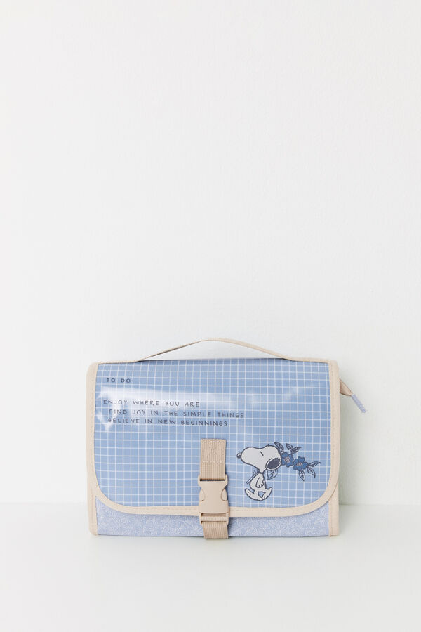 Womensecret Neceser mediano de Snoopy en color azul beige
