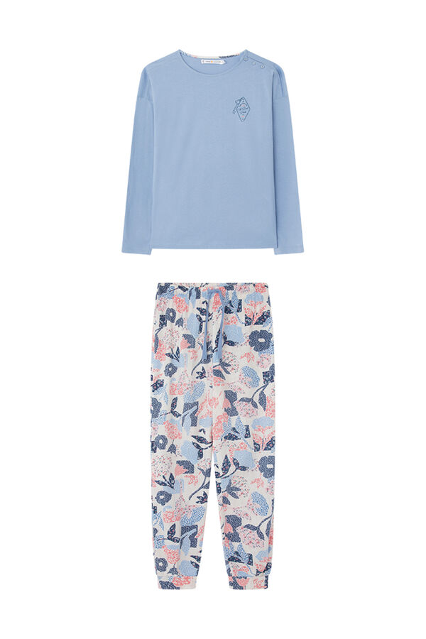 Womensecret Pijama 100% algodón patchwork flores estampado