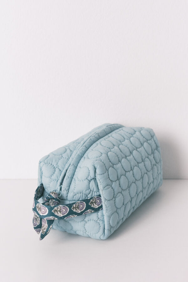 Womensecret Pequeño neceser verde acolchado  verde