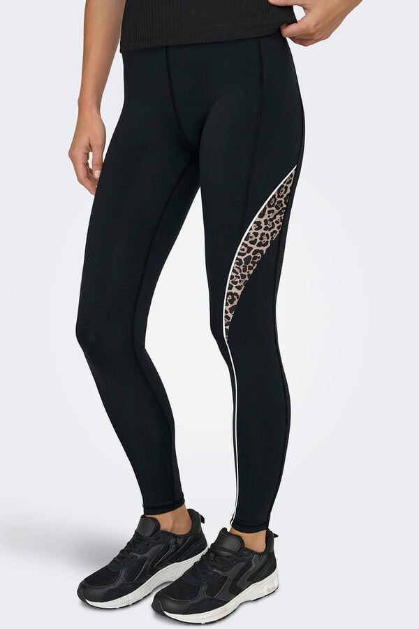 Only Play Legging con ribete B-Dry negro