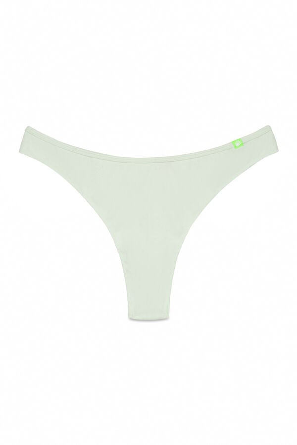 HI&BYE Pack de 3 panties brasileñas en azul, verde y amarillo blanco