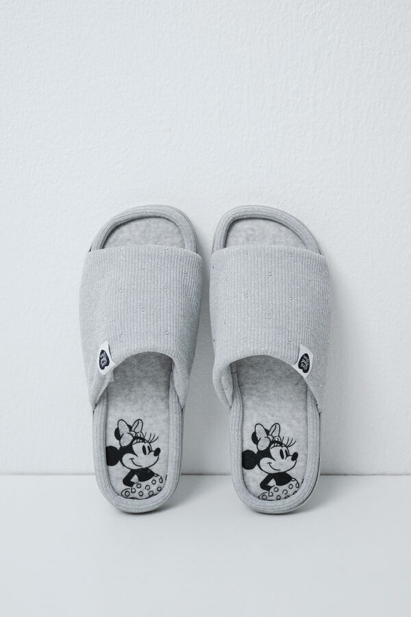 Women'secret Pantunflas Minnie Mouse gris gris