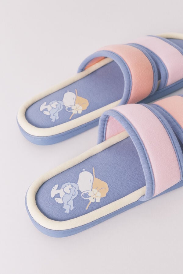 Womensecret Pantuflas para casa de Snoopy en colores blanco
