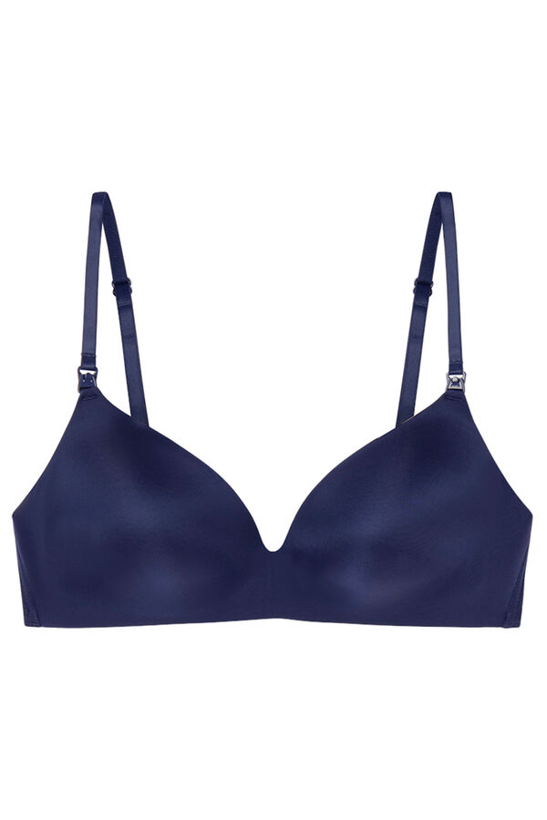 Womensecret Brasier premamá LOVELY en microfibra azul azul