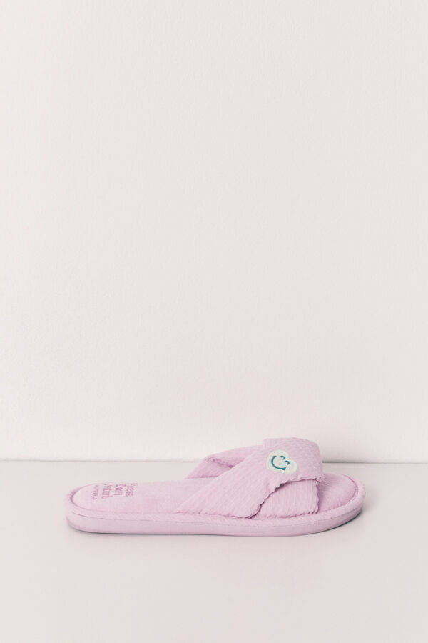 Women'secret Zapatillas de casa con nudo SmileyWorld&reg; verde