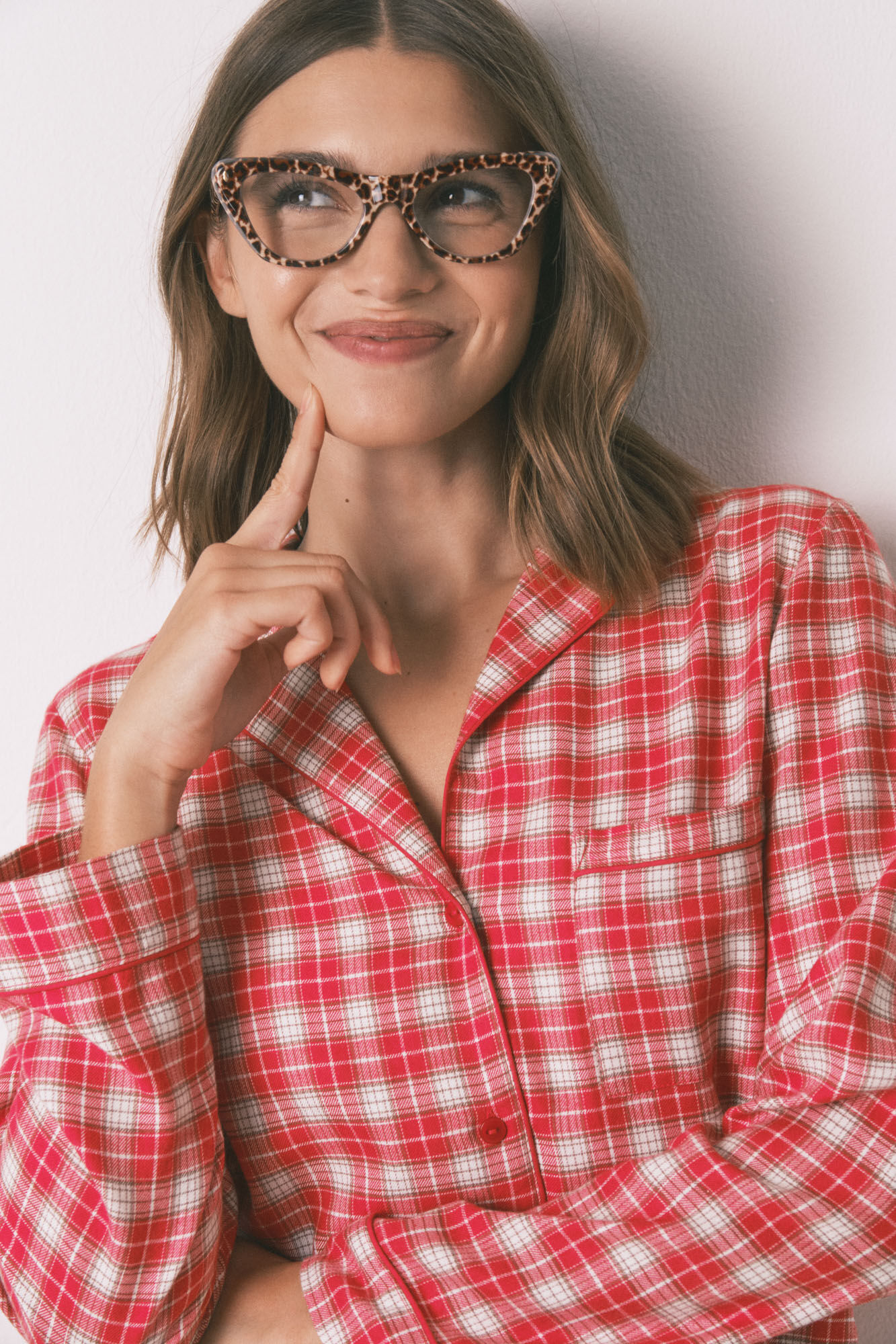 Women'secret Camis&oacute;n midi de algod&oacute;n con estampado rojo