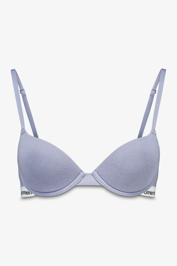 Women'secret Brasier clásica de algodón azul BEAUTIFUL azul