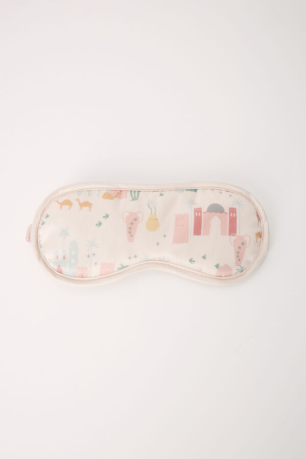 Womensecret Antifaz para dormir satín marfil marfil