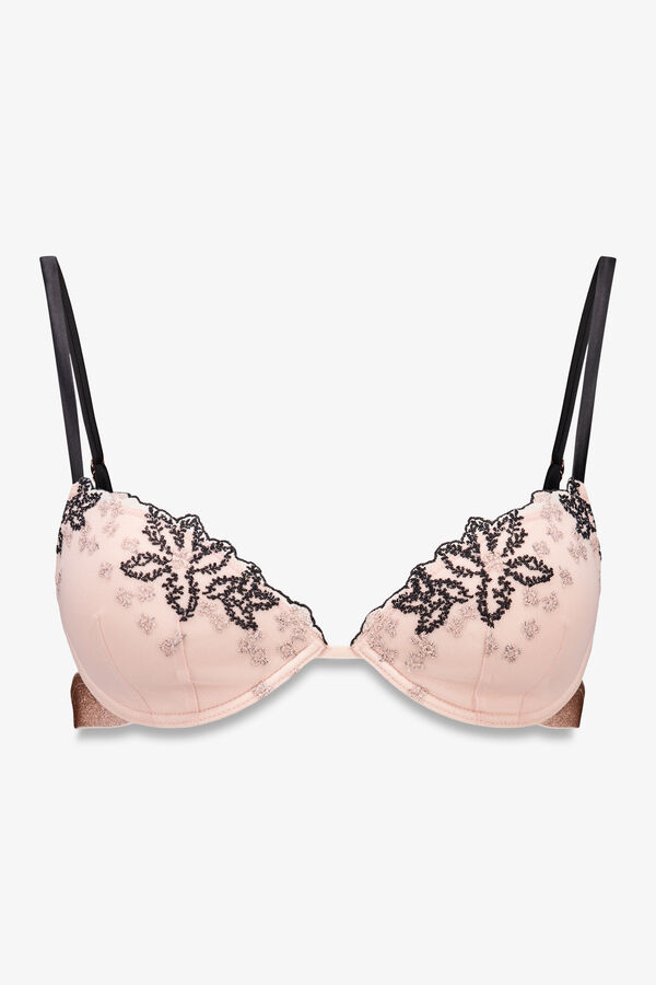 Women'secret BEAUTIFUL brasier de tul bordado negro negro