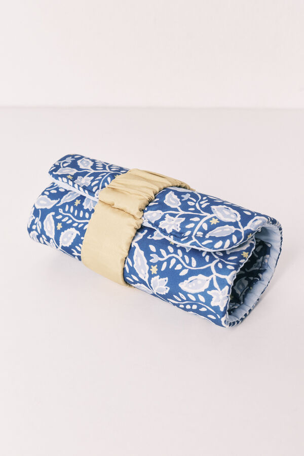 Women'secret Joyero enrollable estampado de flores azul estampado