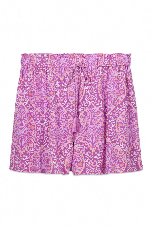 Womensecret Pantalón de viscosa con estampado boho  estampado