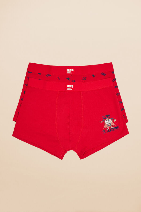 Womensecret Pack 2 calzones bóxer Looney Tunes rojo rojo