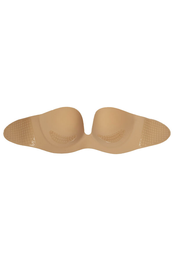 Ivette Bridal Sujetador adhesivo sin tirantes escote pronunciado beige