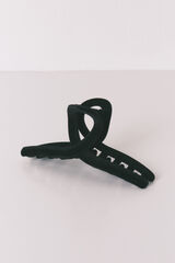 Women'secret Clip grande de terciopelo negro negro