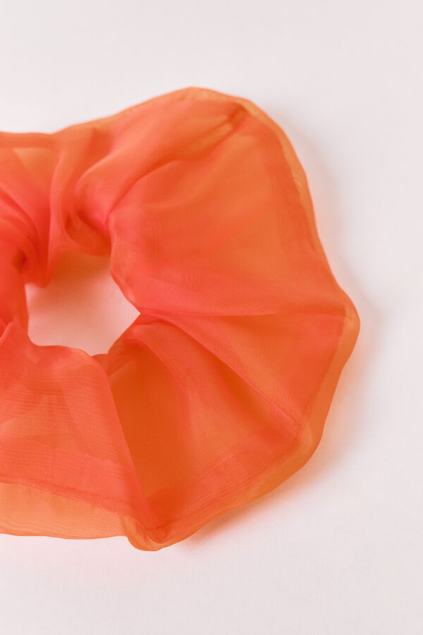 Women'secret Coletero de organza transparente rosa naranja