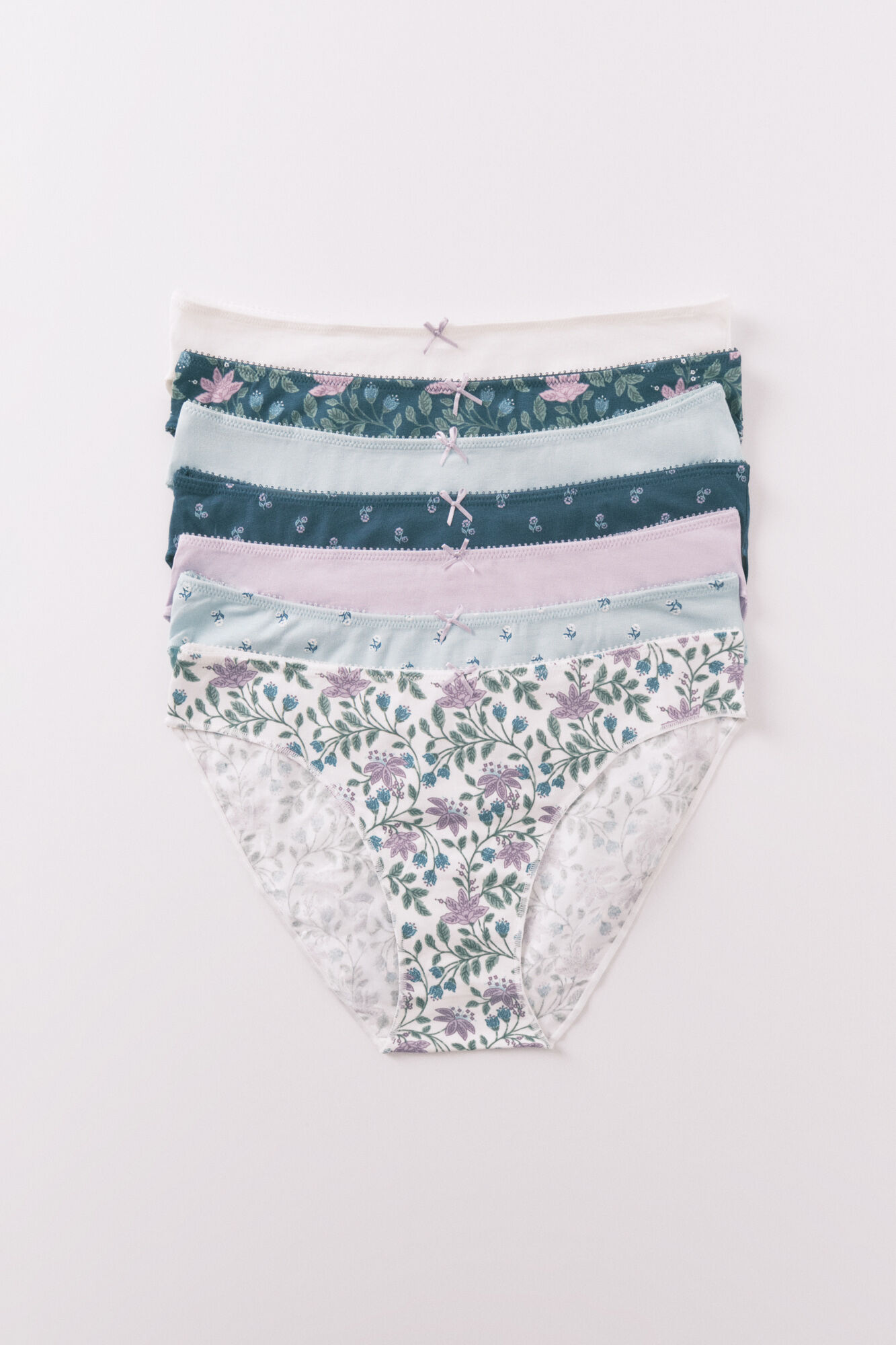 Women'secret Pack de 7 panties cl&aacute;sica con estampados multicolor