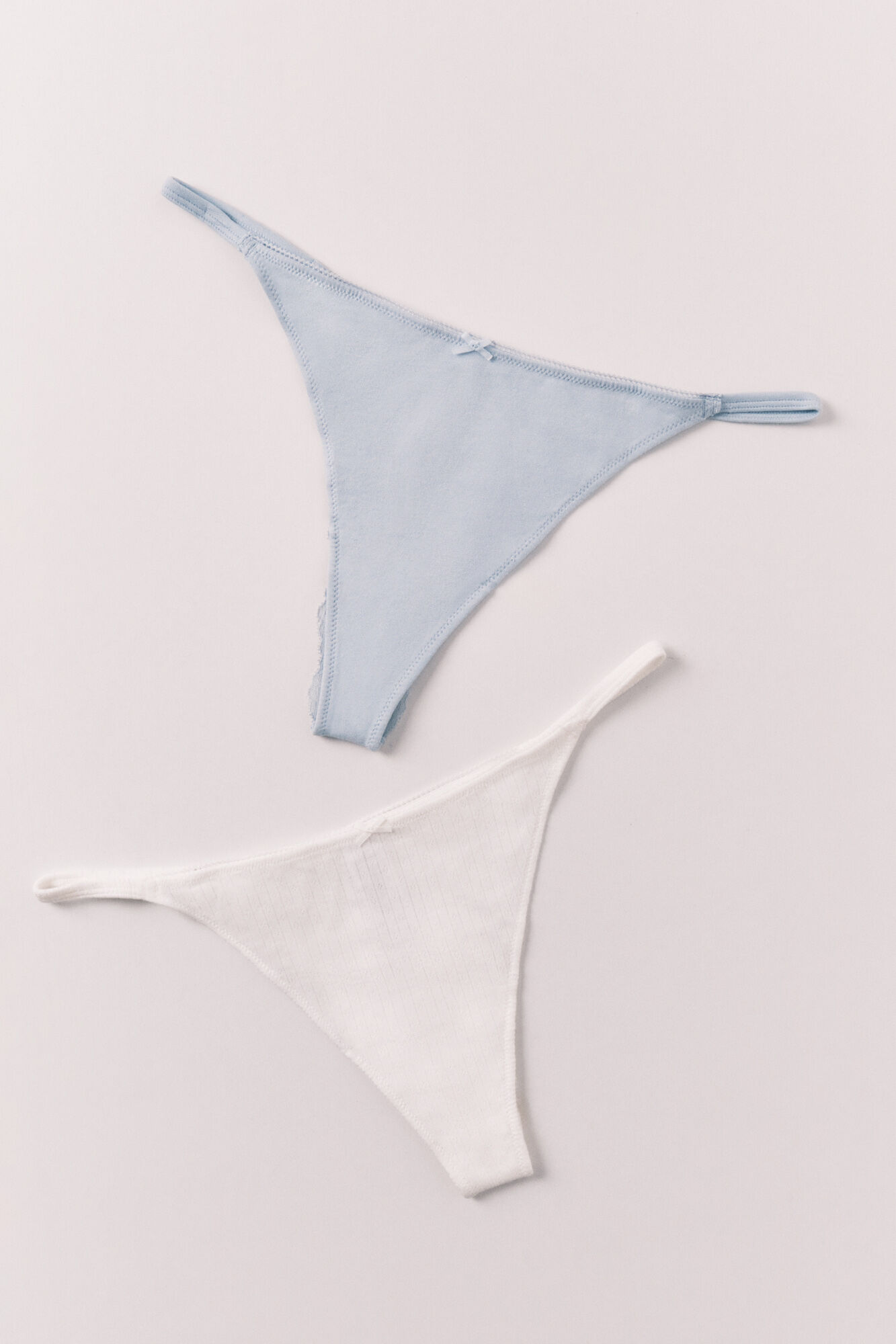Women'secret Pack 2 tangas de algod&oacute;n de tira azul y amarilla