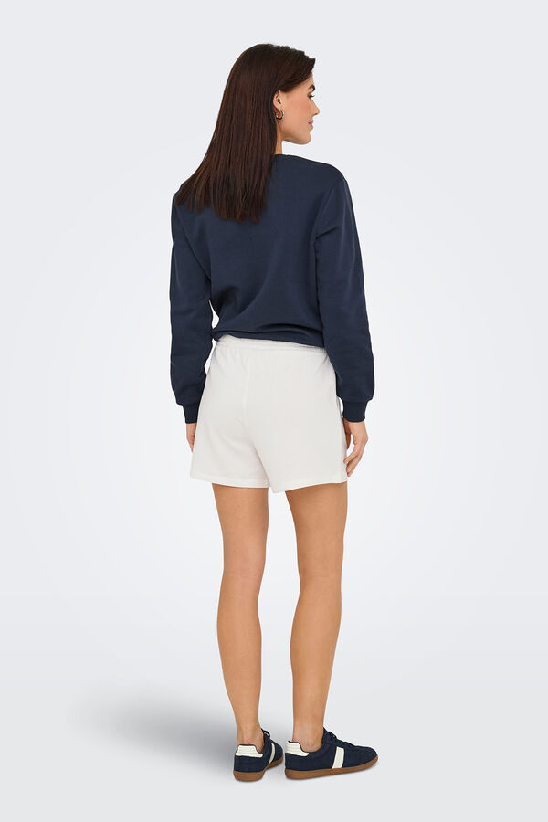 Only Play Short de sudadera blanco
