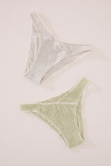 Womensecret Pack de 2 panties clásica de algodón  blanco