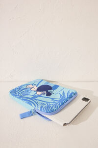 Womensecret Funda de neopreno azul para iPad verde