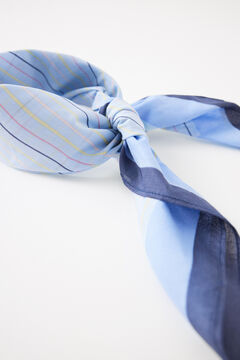 Womensecret Pañuelo para cuello rayas azul estampado
