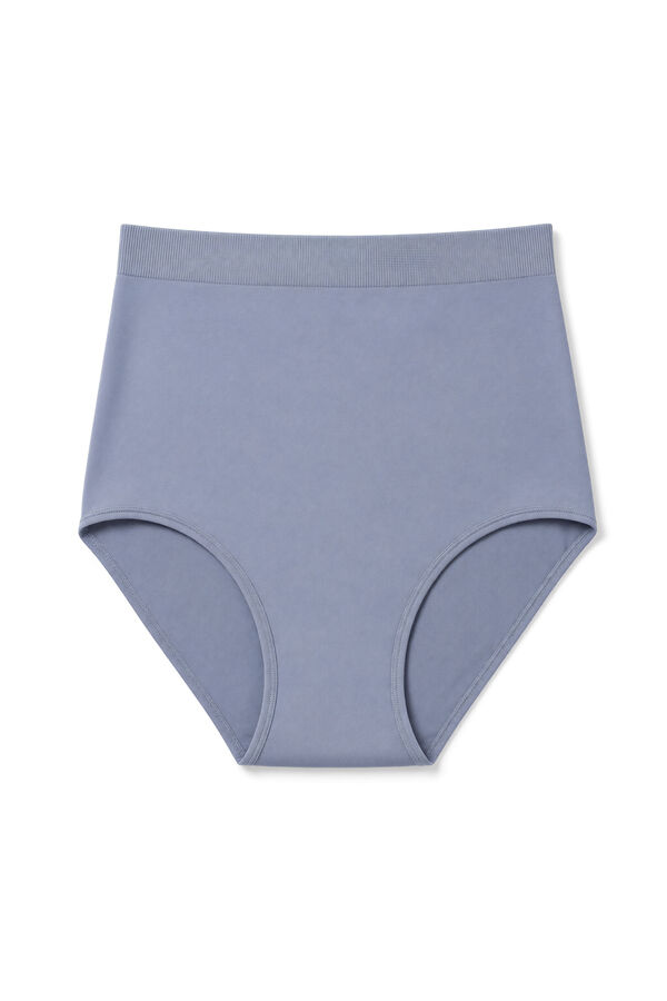 Women'secret Panty de tiro alto maternity azul azul