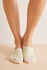 Womensecret Pack 3 calcetines invisibles rayas estampado