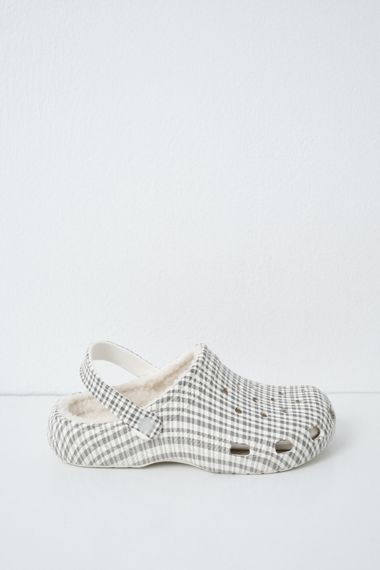 Women'secret Pantunflas zueco forrado a cuadros