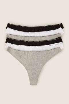 Womensecret Pack 6 tangas algodón orgánico estampado