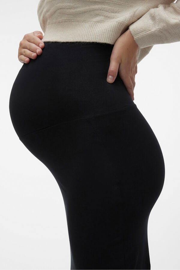 Mamalicious Falda midi de premamá negro