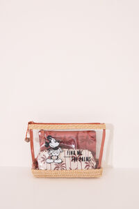 Womensecret Pack de 3 neceseres con estampado de Mickey Mouse estampado