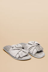 Womensecret Pantuflas terciopelo gris gris